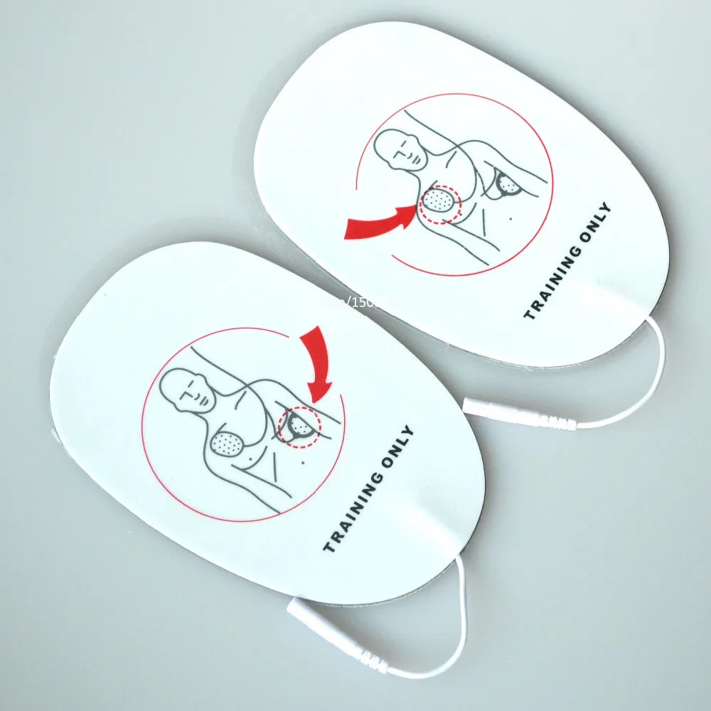 Health Care 5 Pairs AED Training Machine Adult Electronic Patches AED Sticky Pads For First Aid Survival Self Adhesive Kit