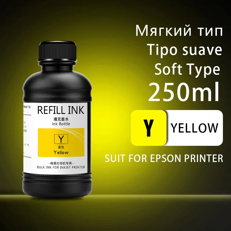 250 ml UV-härtende Tinte für Epson XP600, TX800, XP-600, TX-800, L800, L805, L1800, R290, R300, 1390, 1400, 1410, 1430, DX5, DX7, DX10 UV-Drucker
