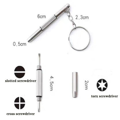 Screwdriver Kit Set Mini Portable Radish Head Screw Driver Transparent Handle Repair Hand Tools Precision Car Repair Small Screw
