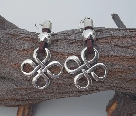 turquoise earrings jewelry dangle earrings boho earrings ethnic earrings leather Earrings big leather Earrings