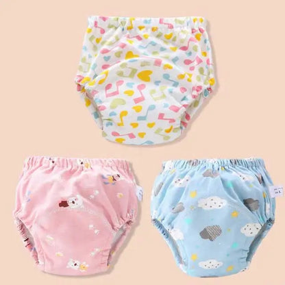 Baby Reusable Diapers Panties Potty Training Pants For Children Ecological Cloth Diaper Washable Toilet Toddler Kid Cotton Nappy