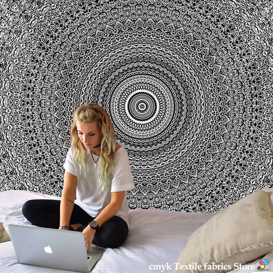 Mandala Tapestry Beach Yoga Mat Bedspread Table Cloth Hot New Decorative Wall Hanging Bohemia Indian Hippie Home 210x148cm