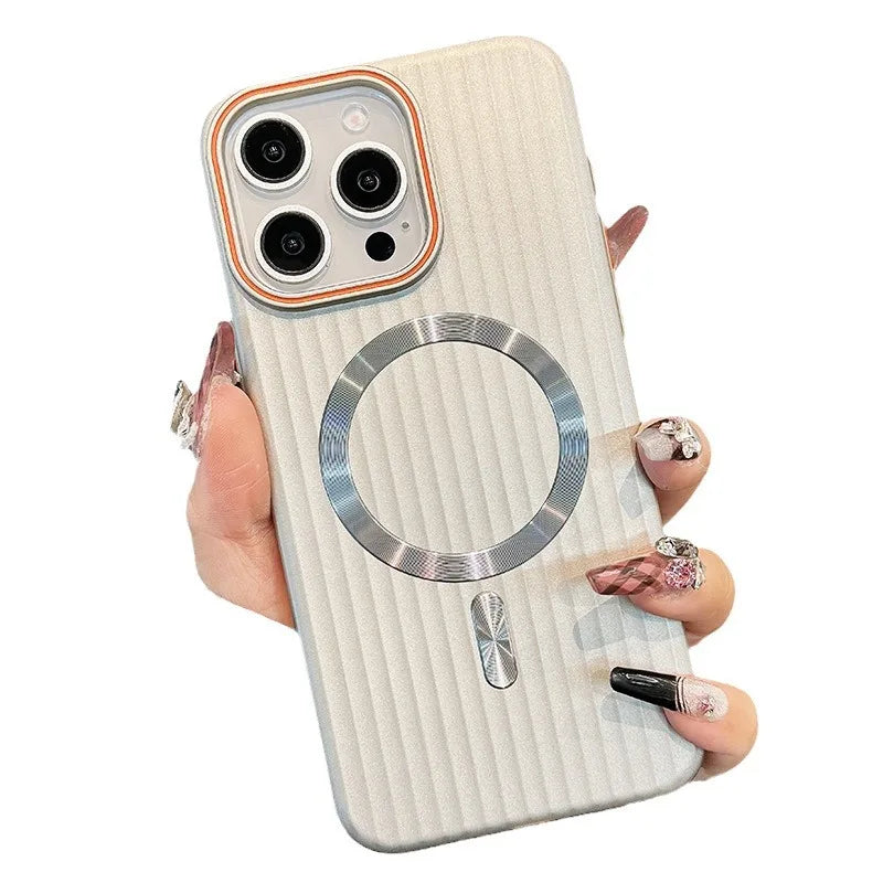 Japanese and Korean Anti-Slip Corrugated for 15promax Phone Case New Iphone14 Protective Case 13pro Max