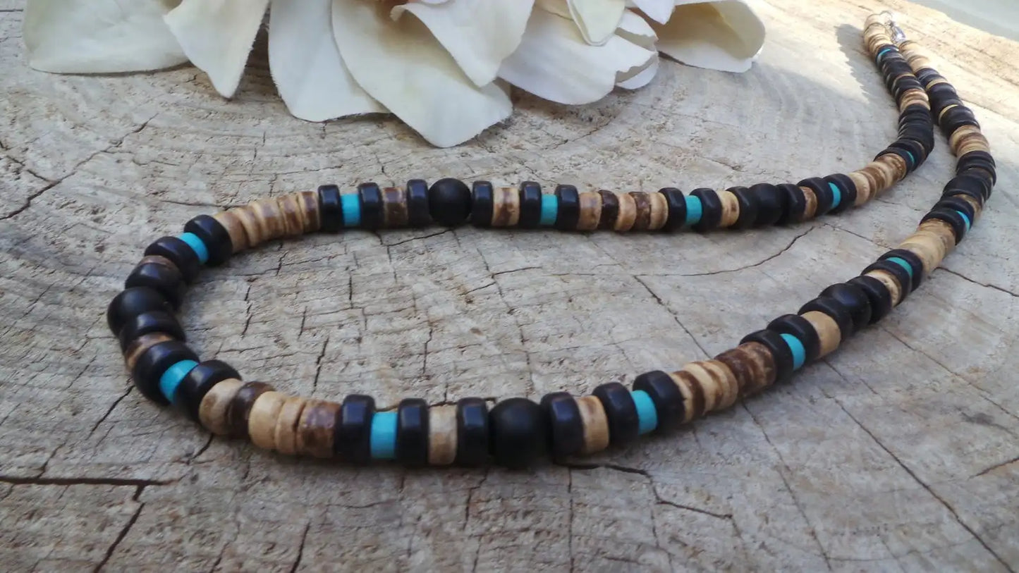 Mens Beaded necklace Necklace African Necklace Surfer necklace Mens necklace