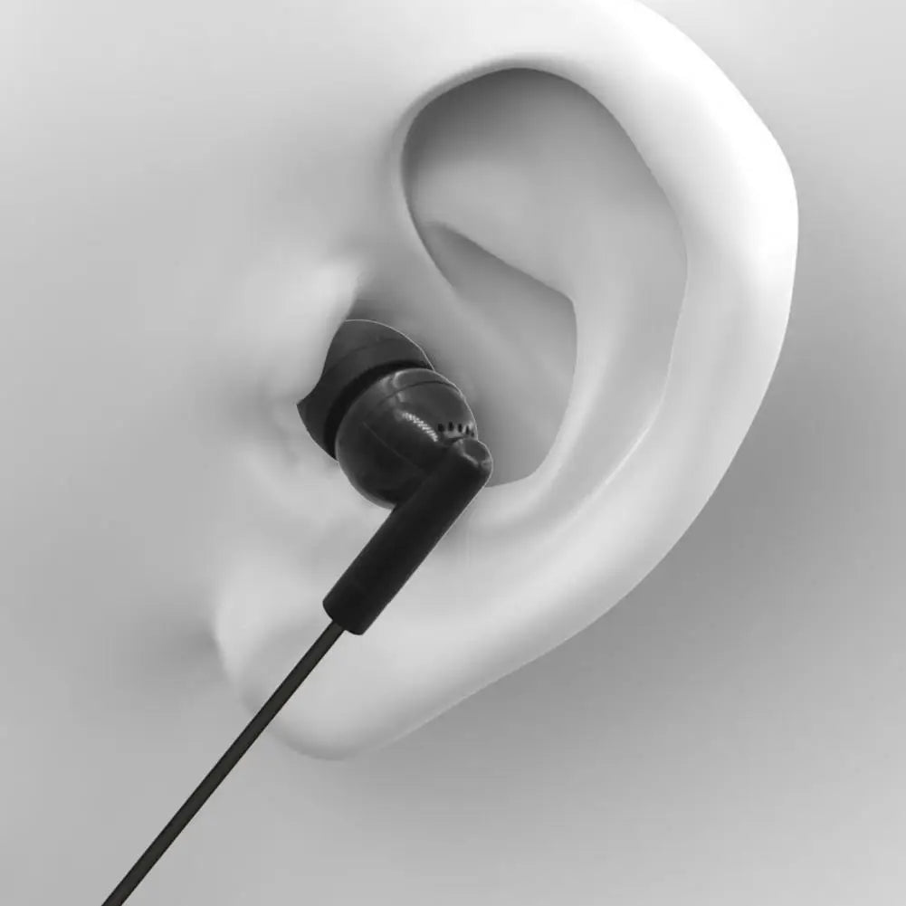 102 Wired Earphone Gaming Clear Ergonomic PVC 3.5mm Moving Coil In-ear Earbud Headphone for Phone