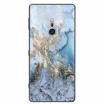 Case For Sony Xperia XZ1 XZ2 XZ3 Cover Silicone Painted Soft Phone Back Cases for Sony XZ2 Compact Premium Protective Funda Capa