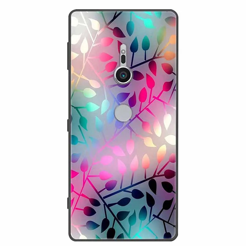 Case For Sony Xperia XZ1 XZ2 XZ3 Cover Silicone Painted Soft Phone Back Cases for Sony XZ2 Compact Premium Protective Funda Capa