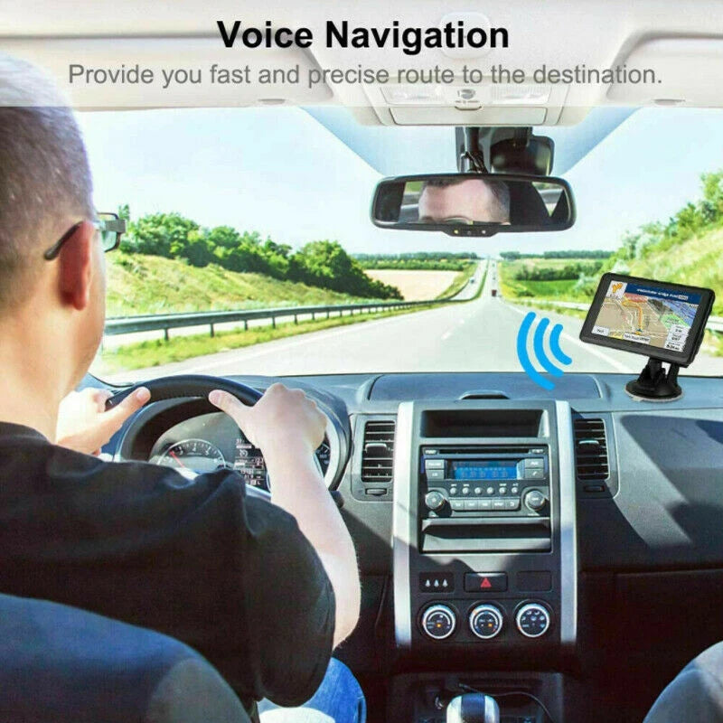 Car/ Truck GPS Navigation 7.0" HD Touch Screen FM+8GB Bult in Europe Australia America Map for Free