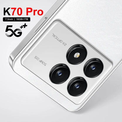 K70 Redmi 5G Jio Phone 3 Mobile 1500 4 Sim 16gb+512GB Mobile Phone Screen Smartphone
