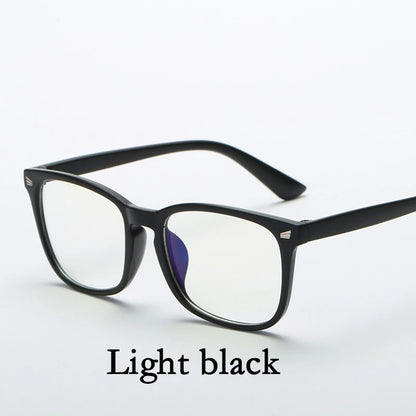 Fashion Unisex Square Glasses Plain Glasses Full Frame Glasses for Men and Women Radiation Protection Optical Glasses