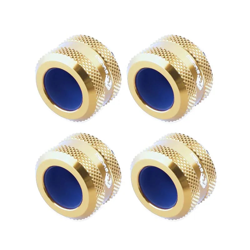 4pcs/lot BYKSKI OD16mm Hard Tube Fitting Hand Compression Fitting G1/4'' Computer Accesspries Fitting use for Rigid Tube
