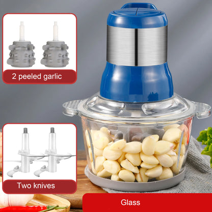 Multfunctional Garlic Peeler Household Electric Meat Grinder Garlic Shredder  Fruit and Vegetable Chopper Kitchen Tool