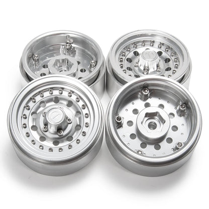 AXSPEED Aluminum Alloy 1.9 inch Beadlock Wheel Rims Hubs 27mm for TRX-4 D90 Axial SCX10 CC01 1/10 RC Crawler Car Truck Parts