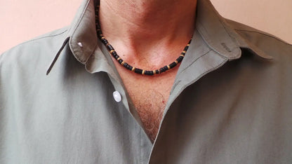 Mens Beaded necklace Necklace African Necklace Surfer necklace Mens necklace