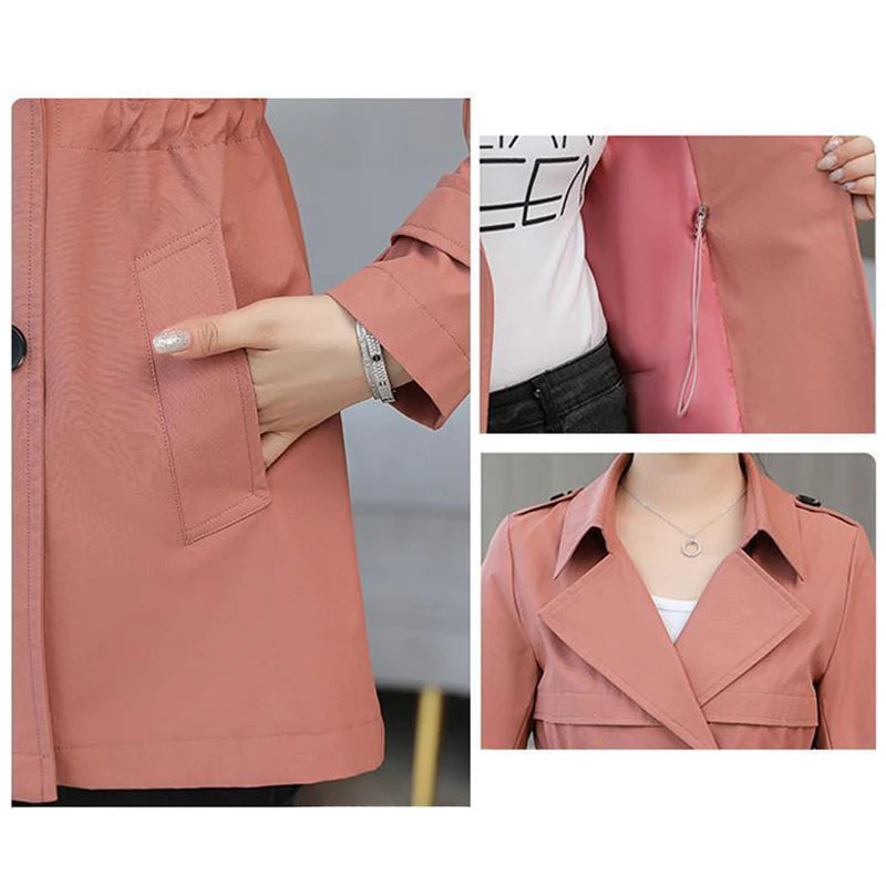 HI-FASHION Autumn Women Jacket Long Sleeve Thin Coats Casual Windbreaker 2022 Female Jackets Slim Fashion Basic Coat Outwear