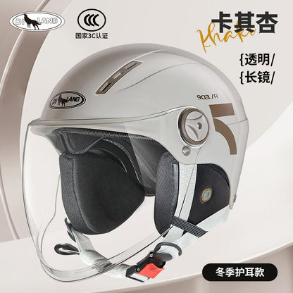 New national standard 3C certification electric car helmet motorcycle men and women summer sunscreen four seasons universal safety helmet