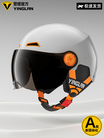 [Aerozen1.0 Helmet] Women's Electric Bike Helmet with 3C Certification, Men's Half Helmet for Motorcycle Riding, Starry Sky Edition
