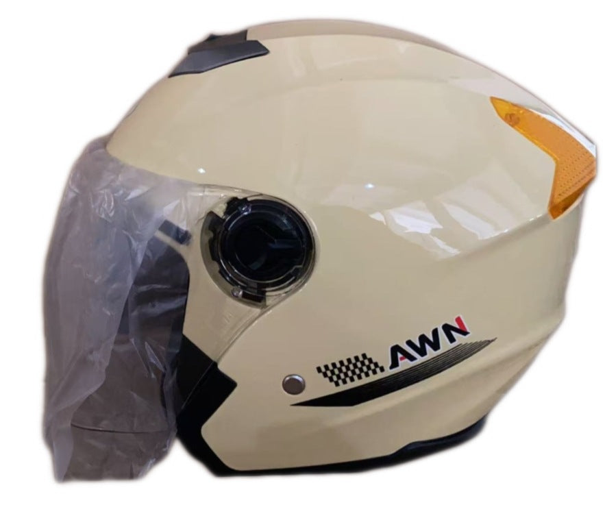 ABS material helmet HD anti-fog helmet motorcycle helmet men and women electric car helmet thickened warm cap