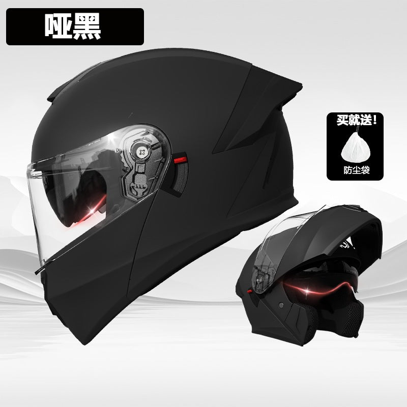 Foreign Trade Motorcycle Helmet Men's Face Helmet Four Seasons Universal Electric Vehicle Women's Motorcycle Half Helmet Winter Warm Safety Helmet