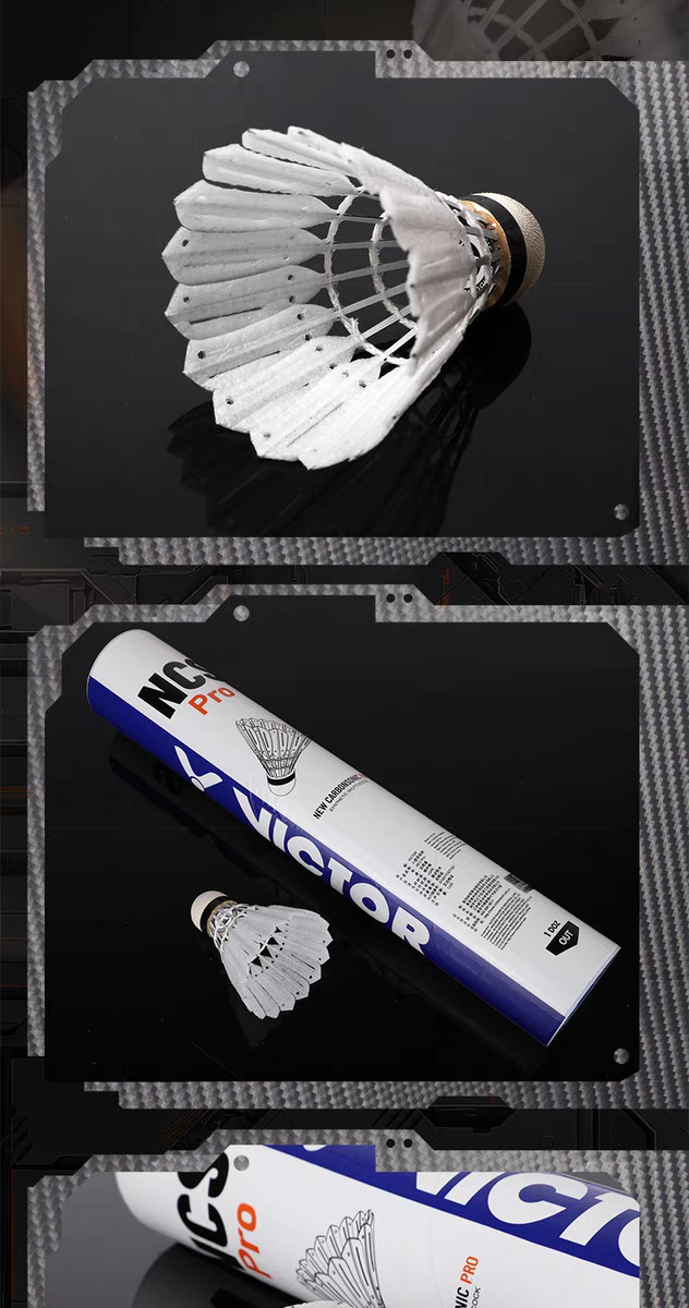 2025 Originalmarke, 1 Tube, 12 Stück NCS Pro Ball, Ausdauer, Flugstabilität, NCS PRO Kunstrasen-Badmintonball