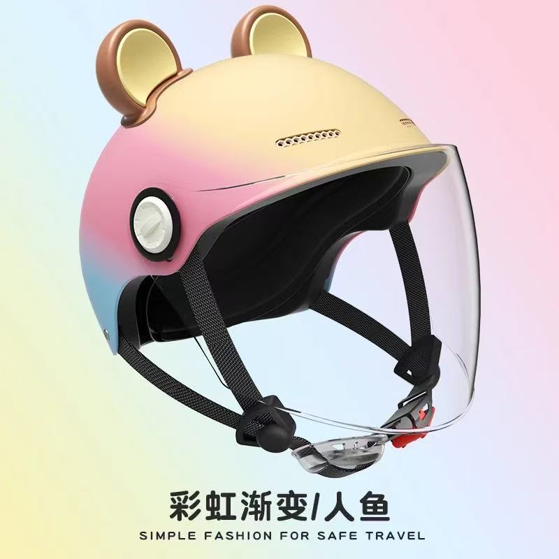 Ad Factory 3C Certified Electric Vehicle Helmet Men's and Women's Couple Helmet All-Season Motorcycle Summer Sun Protection Half Helmet