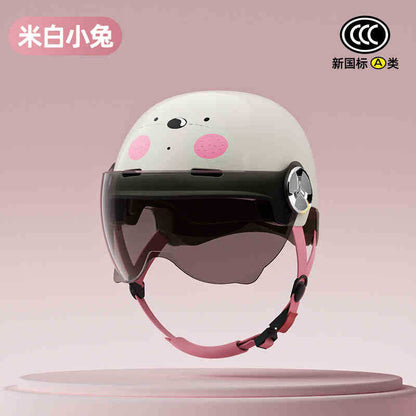 2025 new helmet electric car female cute new national standard 3C certification motorcycle hat summer