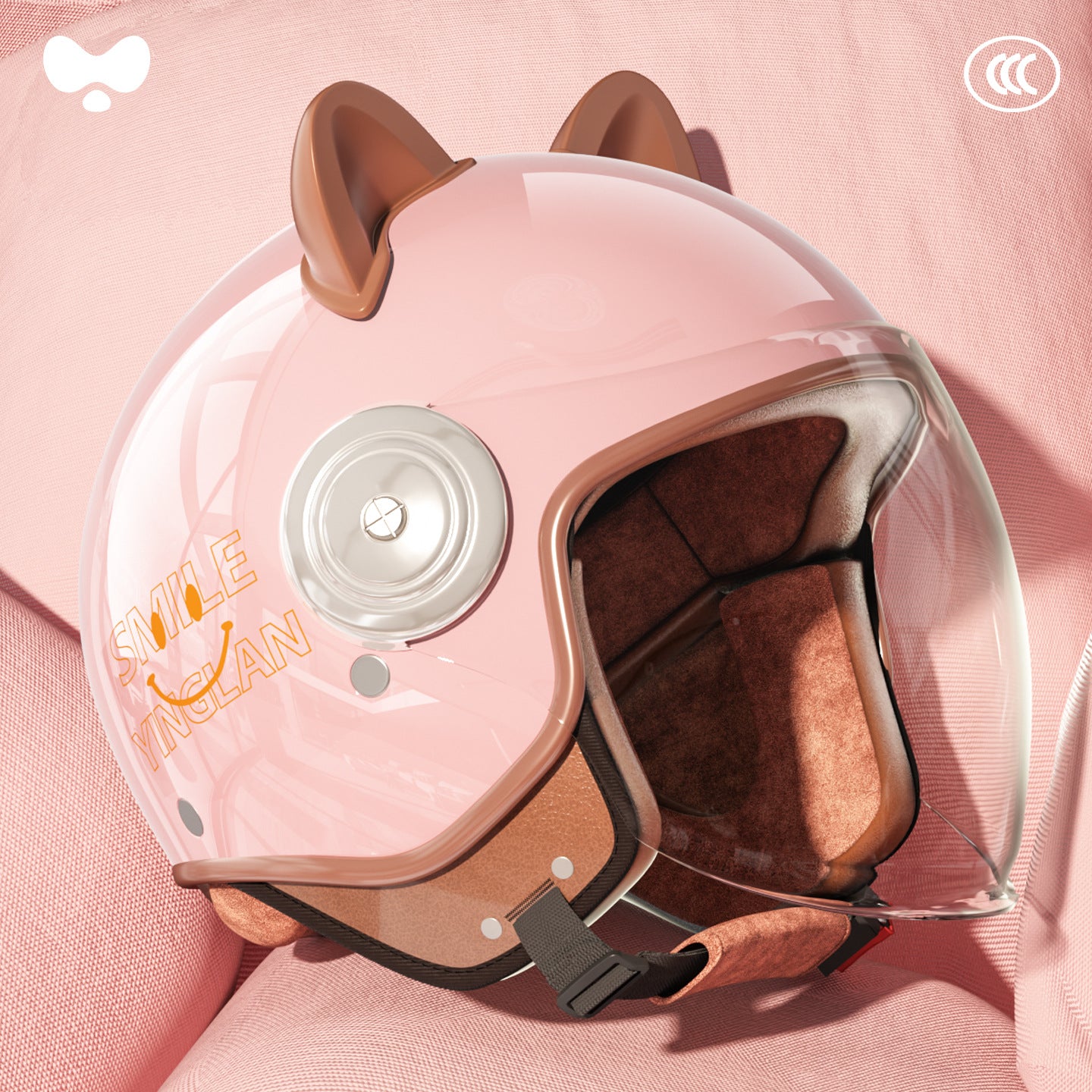 Cute Winter Warm Motorcycle Helmet for Children, Parent-Child Electric Bike Helmet for Girls, 3C Certified, Boys' Safety Helmet