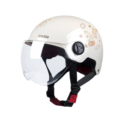 New National Standard 3C Safety Men's and Women's Breathable Universal Family Head Protection Summer Battery Motorcycle Electric Vehicle Helmet