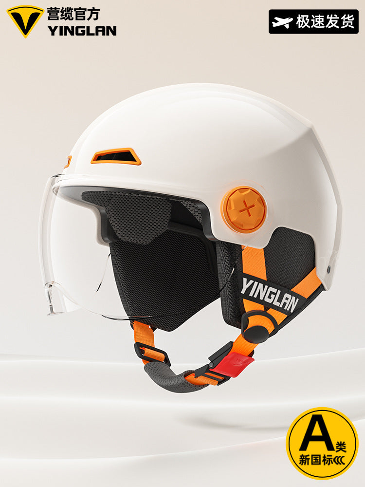 [Aerozen1.0 Helmet] Women's Electric Bike Helmet with 3C Certification, Men's Half Helmet for Motorcycle Riding, Starry Sky Edition