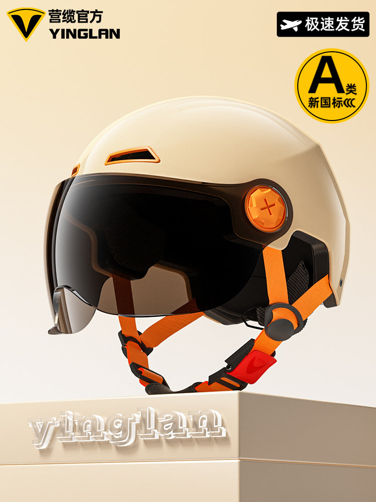 [Aerozen1.0 Helmet] Women's Electric Bike Helmet with 3C Certification, Men's Half Helmet for Motorcycle Riding, Starry Sky Edition