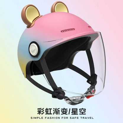 Ad Factory 3C Certified Electric Vehicle Helmet Men's and Women's Couple Helmet All-Season Motorcycle Summer Sun Protection Half Helmet