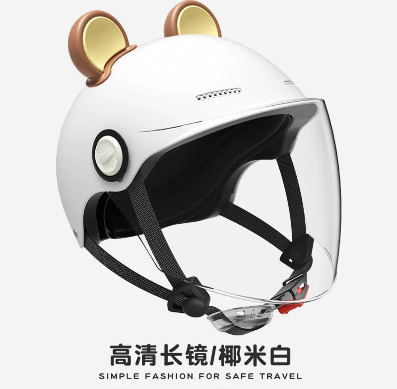 Ad Factory 3C Certified Electric Vehicle Helmet Men's and Women's Couple Helmet All-Season Motorcycle Summer Sun Protection Half Helmet