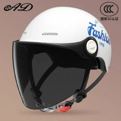 Ad3C Certified Electric Vehicle Helmet Summer Women's Popular Men's Safety Helmet Half Helmet Wholesale New National Standard Sun Protection Popular Model