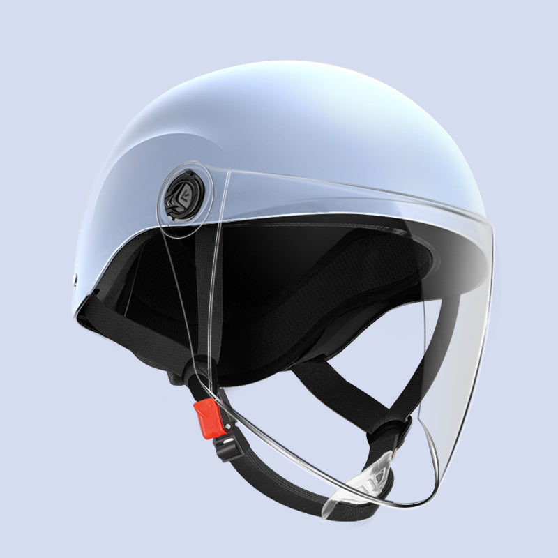 3C certification electric car helmet unisex windproof half helmet summer sun protection portable battery car safety helmet