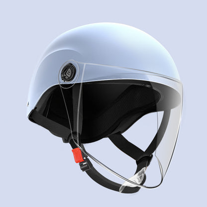 3C certification electric car helmet unisex windproof half helmet summer sun protection portable battery car safety helmet