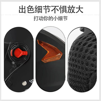 ABS material helmet HD anti-fog helmet motorcycle helmet men and women electric car helmet thickened warm cap