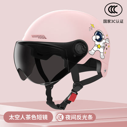 New National Standard Electric Battery Car Helmet for Men and Women Summer Sun Protection Motorcycle Half Helmet Four-Season Universal Safety Helmet New