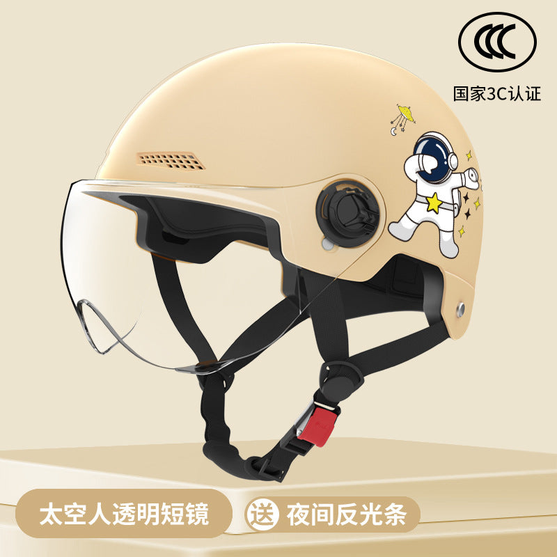 New National Standard Electric Battery Car Helmet for Men and Women Summer Sun Protection Motorcycle Half Helmet Four-Season Universal Safety Helmet New