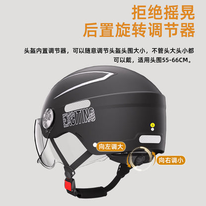 MAHAER Four Seasons 3C Adult Sunscreen Helmet Electric Motorcycle Unisex Half Helmet Electric Car Riding