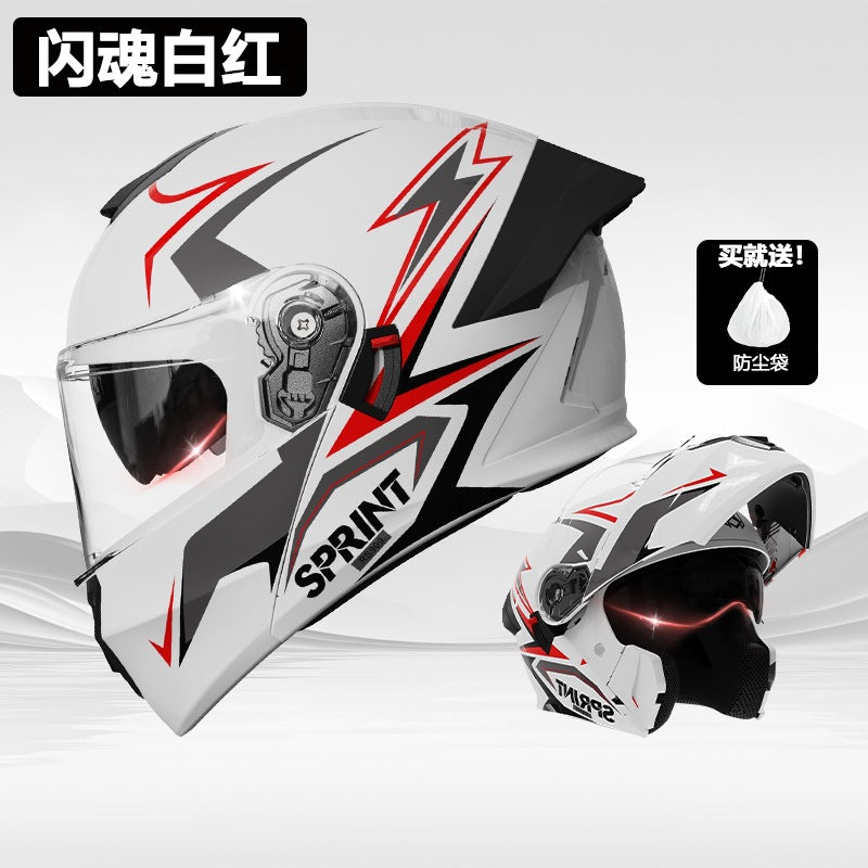 Foreign Trade Motorcycle Helmet Men's Face Helmet Four Seasons Universal Electric Vehicle Women's Motorcycle Half Helmet Winter Warm Safety Helmet