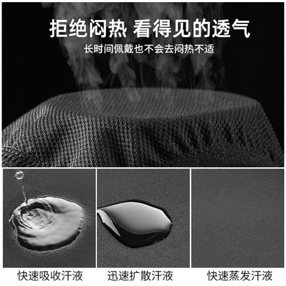Outdoor Riding Sunscreen Ice Silk Headgear Moisture-absorbing Quick-drying Breathable Face Motorcycle Bicycle Helmet Sweat-absorbing Lining