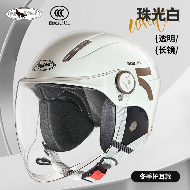 New national standard 3C certification electric car helmet motorcycle men and women summer sunscreen four seasons universal safety helmet