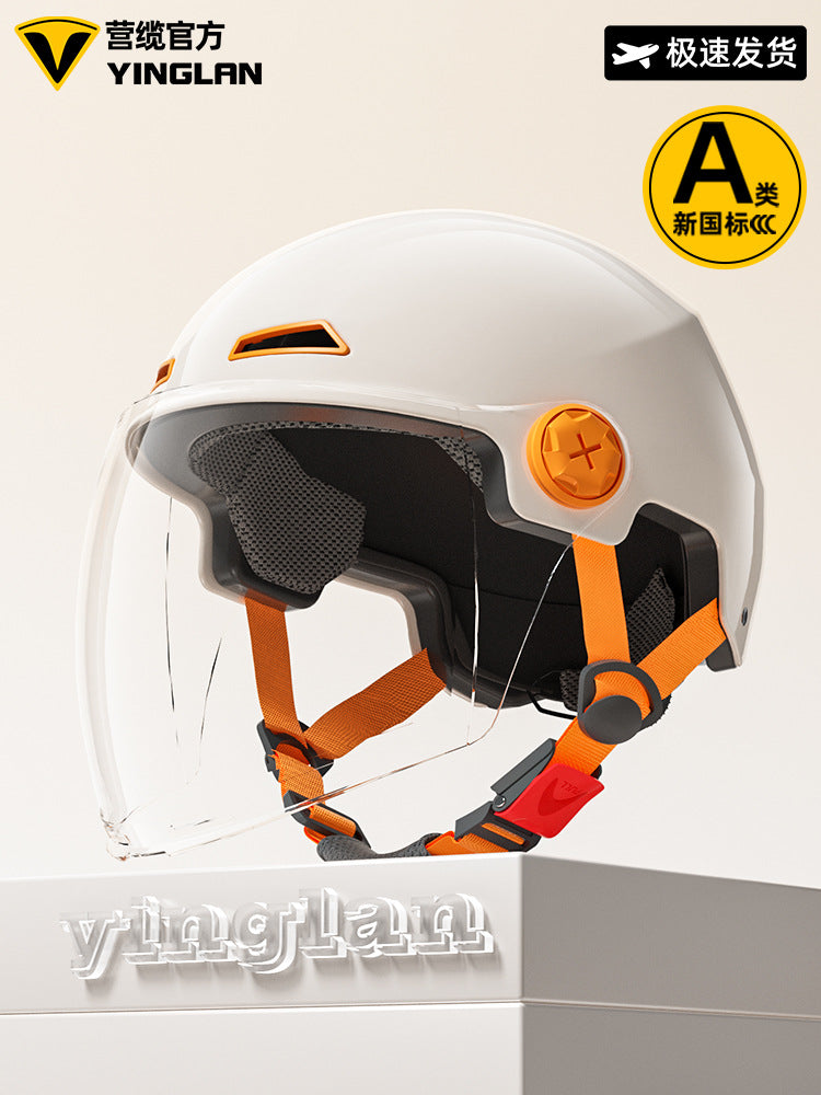 [Aerozen1.0 Helmet] Women's Electric Bike Helmet with 3C Certification, Men's Half Helmet for Motorcycle Riding, Starry Sky Edition