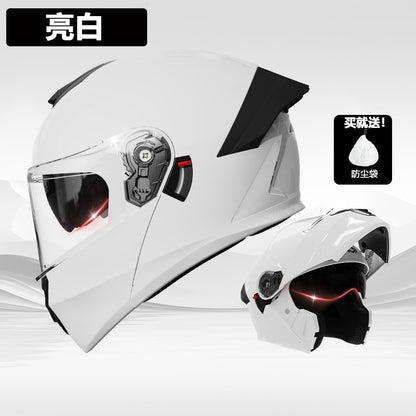 Foreign Trade Motorcycle Helmet Men's Face Helmet Four Seasons Universal Electric Vehicle Women's Motorcycle Half Helmet Winter Warm Safety Helmet