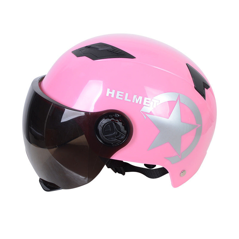 Harley Helmets Printing Advertising Helmets Four Seasons Sunscreen Helmets Thickened Men's and Women's Half Helmets Motorcycle Electric Vehicle Helmets