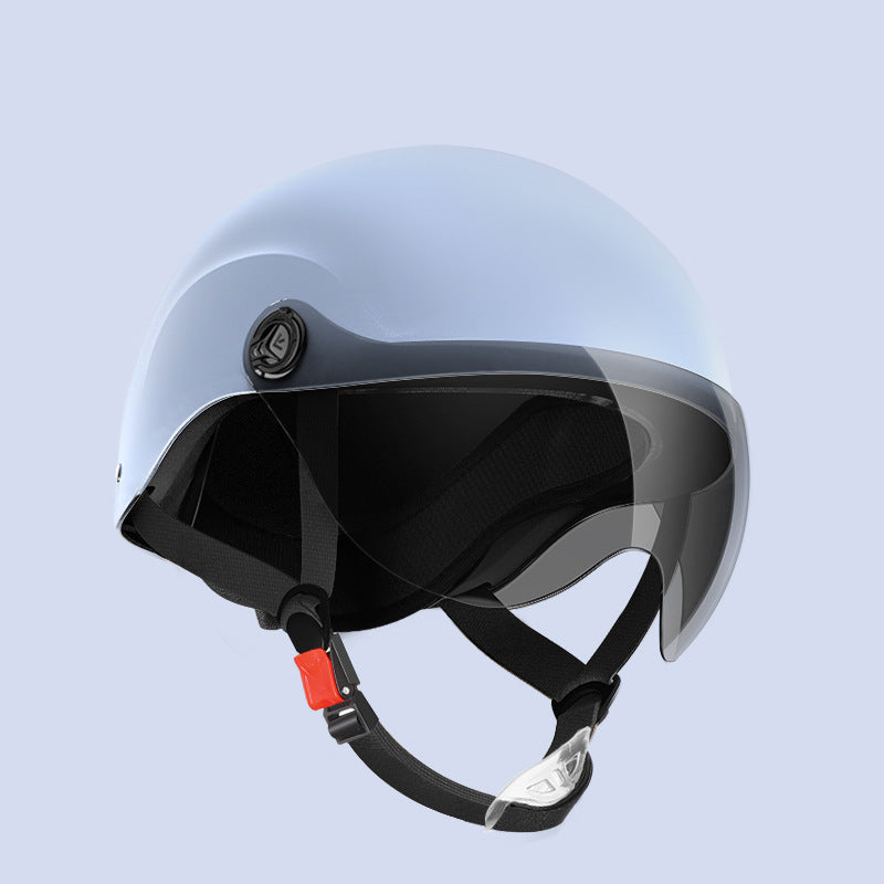 3C certification electric car helmet unisex windproof half helmet summer sun protection portable battery car safety helmet