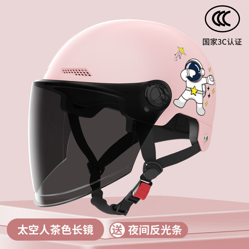 New National Standard Electric Battery Car Helmet for Men and Women Summer Sun Protection Motorcycle Half Helmet Four-Season Universal Safety Helmet New