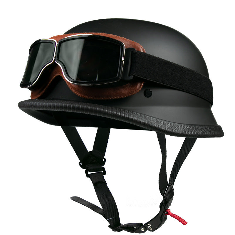 Cross-Border Exclusive Dot German-Style Soldier Helmet, Vintage Helmet, Scooter Cruiser Half Helmet, Unisex, Dot Certified