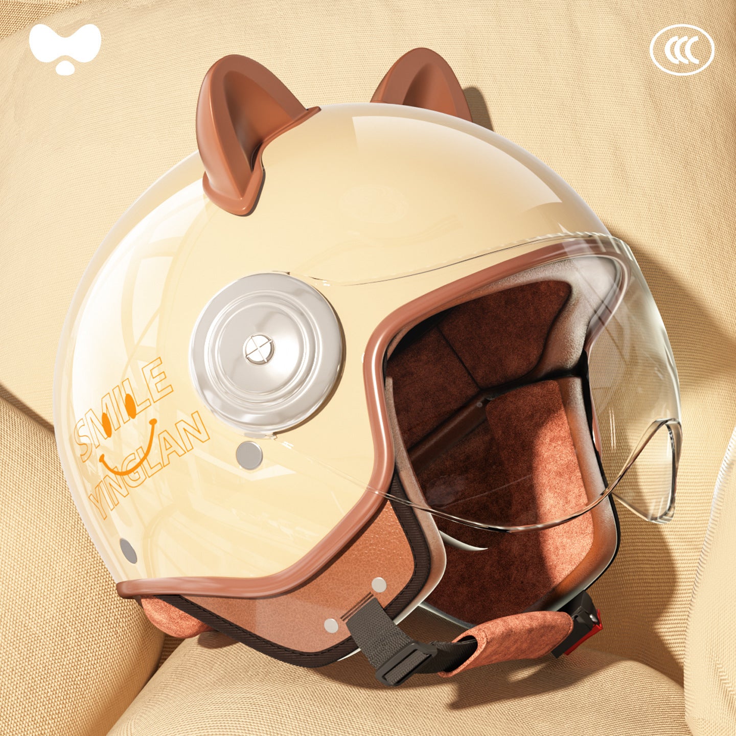 Cute Winter Warm Motorcycle Helmet for Children, Parent-Child Electric Bike Helmet for Girls, 3C Certified, Boys' Safety Helmet