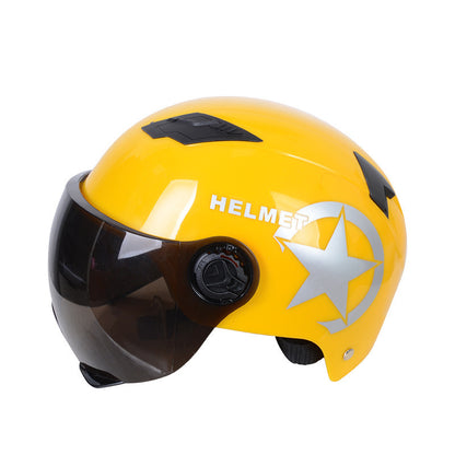 Harley Helmets Printing Advertising Helmets Four Seasons Sunscreen Helmets Thickened Men's and Women's Half Helmets Motorcycle Electric Vehicle Helmets